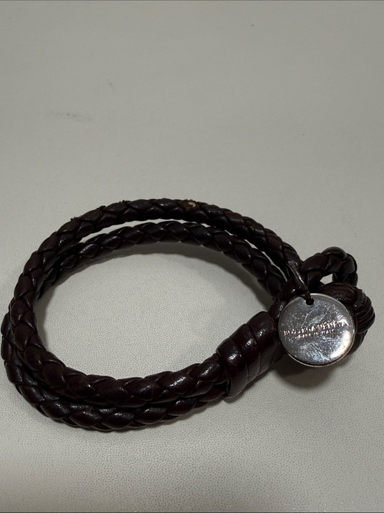 Bottega Veneta Jewelry - Vintage Bottega Veneta Double-Row Intrecciato Nappa Leather Bracelet